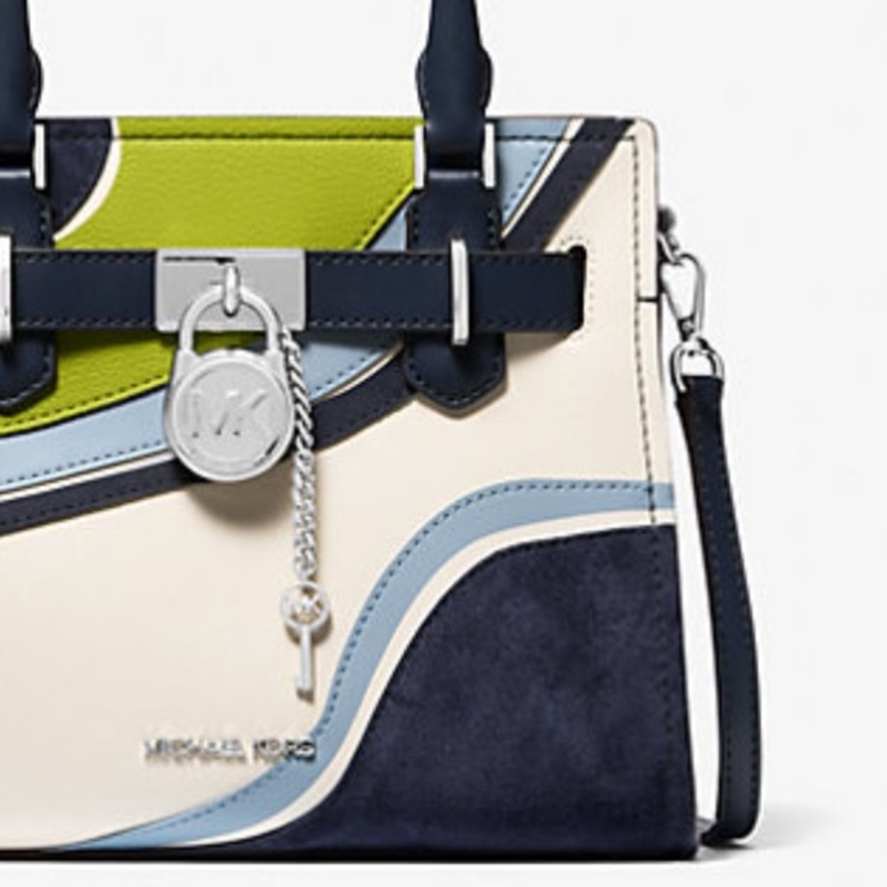 NWT MICHAEL‎ MICHAEL KORS Hamilton Small Patchwork Satchel - Picture 6 of 6